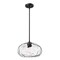 Z-Lite Chloe Pendant, 1-Light, 14 In.W x 9.5 In.H, Matte Black/Clear 490P14-MB - alternate 1